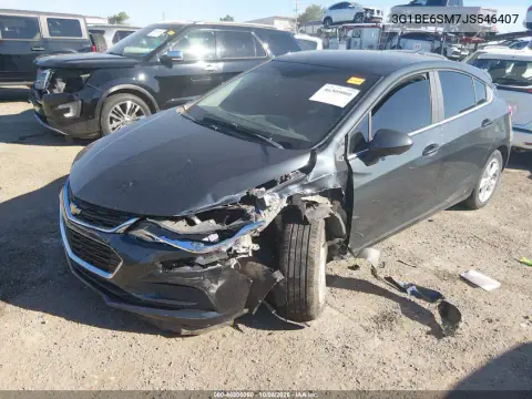 2018 Chevrolet Cruze Lt Auto VIN 3G1BE6SM7JS546407 фото 2