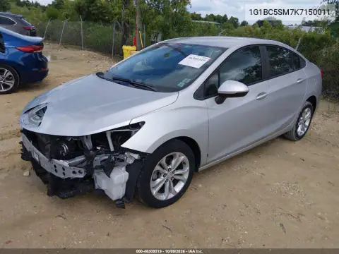 2019 Chevrolet Cruze Ls VIN 1G1BC5SM7K7150011 фото 3