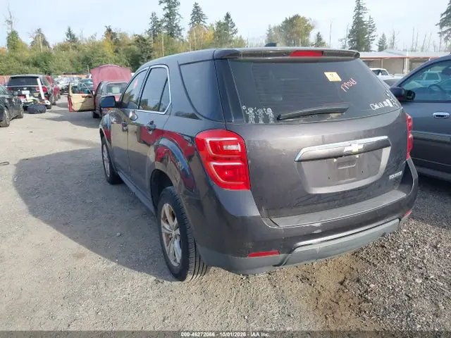 2GNALBEK1G6184973 — 2016 Chevrolet Equinox LS, фото 3 с аукциона IAAI 14.10.2026, Естественный износ