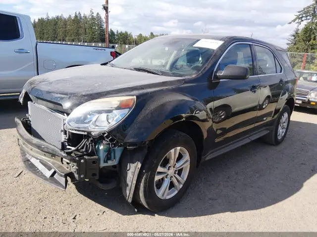 2GNALBEK8H6118843 — 2017 Chevrolet Equinox LS, фото 2 с аукциона IAAI 30.09.2026, Передняя часть