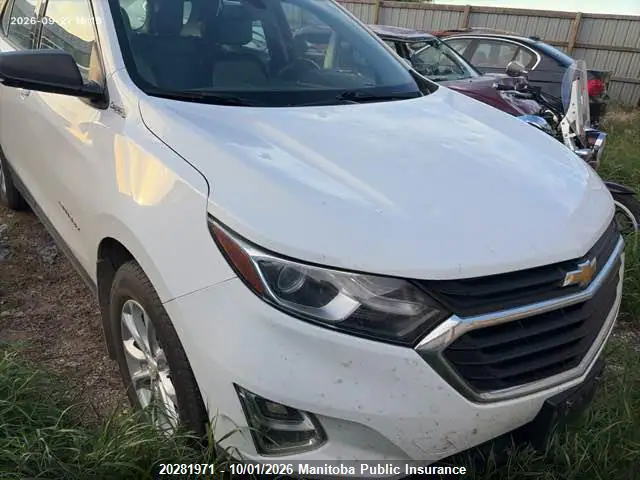2GNAXHEV1J6278019 — 2018 Chevrolet Equinox LS, Град (Hail), фото до ремонта
