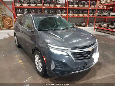 2GNAXUEV7N6133775 — 2022 Chevrolet Equinox LT, Град (Hail), фото до ремонта