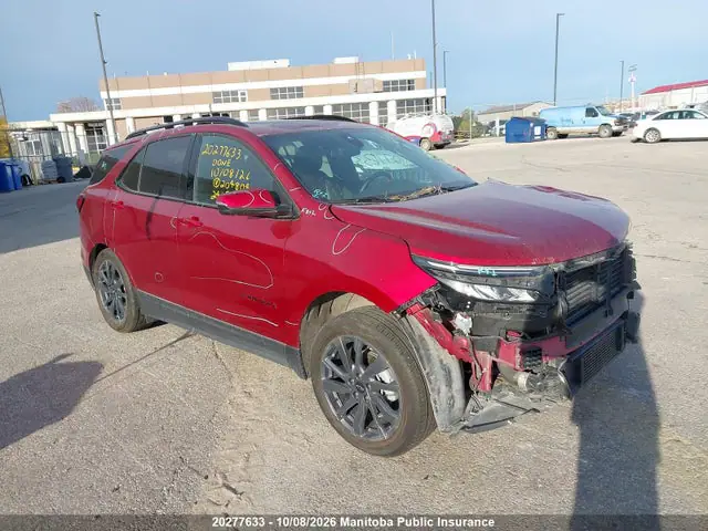 3GNAXWEG9RS204804 — 2024 Chevrolet Equinox RS, Передняя часть (Front), фото до ремонта
