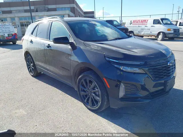 3GNAXWEG1RL262965 — 2024 Chevrolet Equinox RS, Град (Hail), фото до ремонта