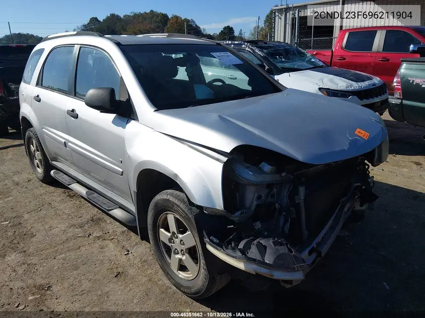2CNDL23F696211904 Chevrolet Equinox 2009 — повреждение Передняя часть, фото до ремонта