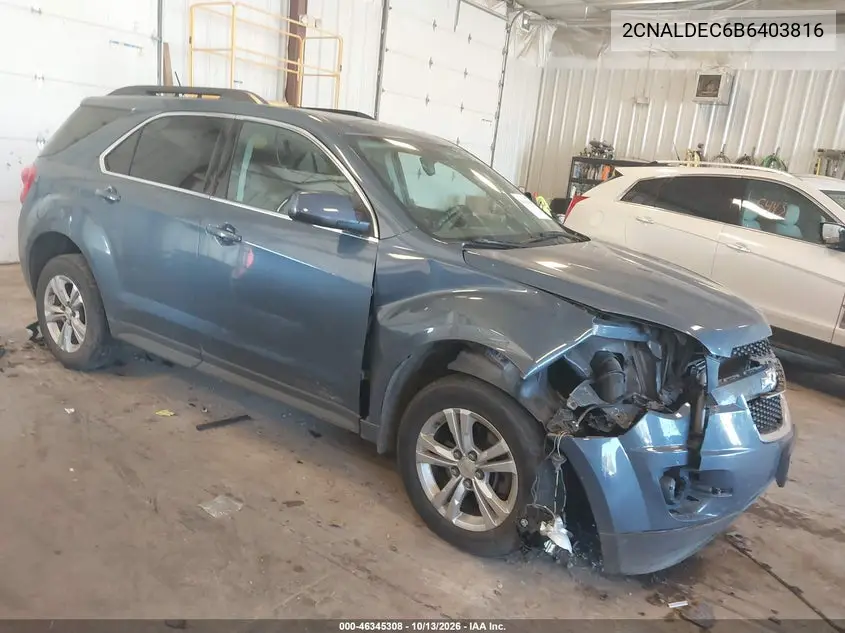 2CNALDEC6B6403816 — 2011 Chevrolet Equinox, фото 2 с аукциона IAAI, Передняя часть