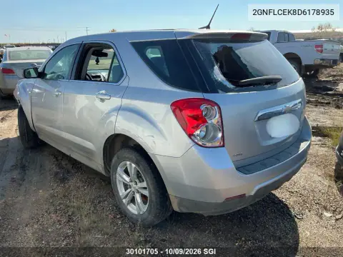 2013 Chevrolet Equinox Ls VIN 2GNFLCEK8D6178935 фото 3