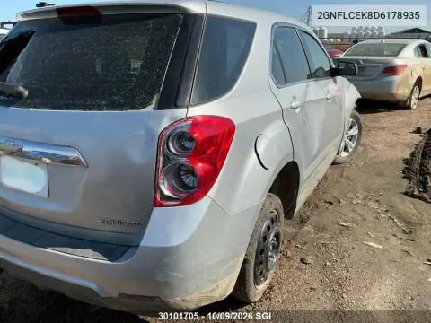 2013 Chevrolet Equinox Ls VIN 2GNFLCEK8D6178935 фото 4