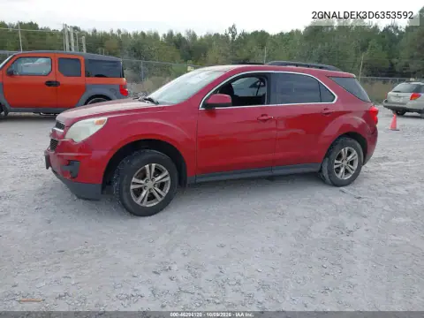 2013 Chevrolet Equinox 1Lt VIN 2GNALDEK3D6353592 фото 2