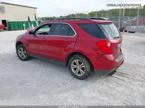 2013 Chevrolet Equinox 1Lt VIN 2GNALDEK3D6353592 фото 3