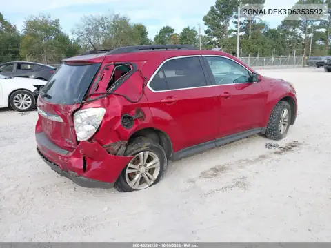 2013 Chevrolet Equinox 1Lt VIN 2GNALDEK3D6353592 фото 4