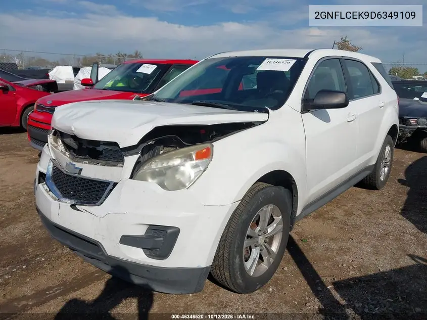 2013 Chevrolet Equinox Ls VIN 2GNFLCEK9D6349109 фото 3