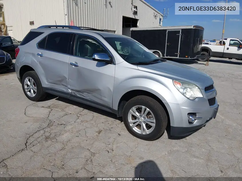 2GNFLGE33D6383420 — 2013 Chevrolet Equinox, фото 2 с аукциона IAAI, Боковая часть