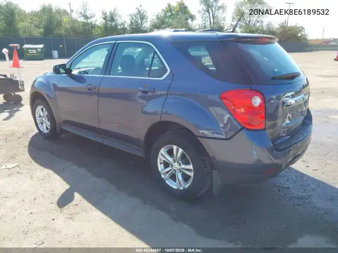 2014 Chevrolet Equinox Ls VIN 2GNALAEK8E6189532 фото 3