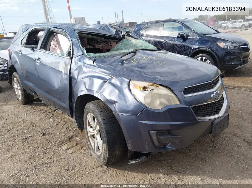 2014 Chevrolet Equinox Ls VIN 2GNALAEK3E6183394 фото 1