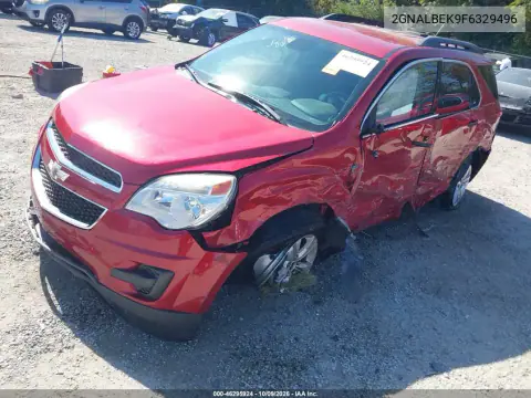 2015 Chevrolet Equinox 1Lt VIN 2GNALBEK9F6329496 фото 2