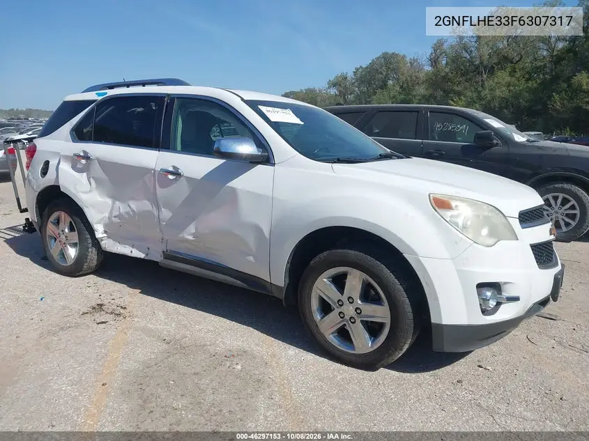 2015 Chevrolet Equinox Ltz VIN 2GNFLHE33F6307317 фото 2