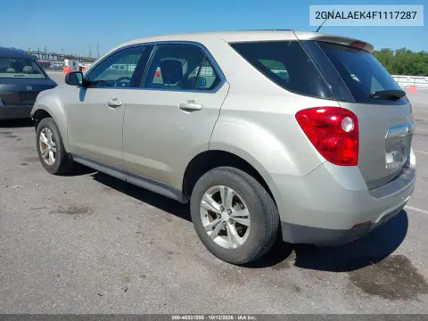 2015 Chevrolet Equinox Ls VIN 2GNALAEK4F1117287 фото 4