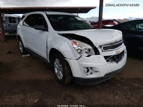 2GNALAEK0F6165680 — 2015 Chevrolet Equinox, Передняя часть, фото до ремонта