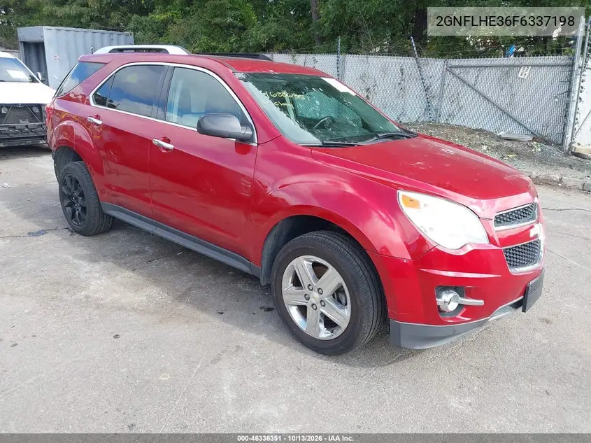 2GNFLHE36F6337198 — 2015 Chevrolet Equinox, фото 2 с аукциона IAAI, Передняя часть