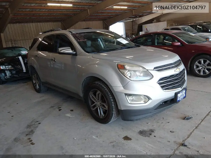 2016 Chevrolet Equinox Ltz VIN 1GNALDEK3GZ104797 фото 2