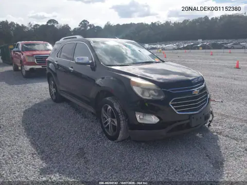 2GNALDEK0G1152380 — 2016 Chevrolet Equinox, Передняя часть, фото до ремонта