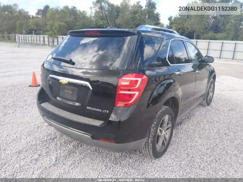 2016 Chevrolet Equinox Ltz VIN 2GNALDEK0G1152380 фото 5