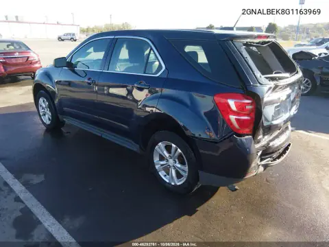 2016 Chevrolet Equinox Ls VIN 2GNALBEK8G1163969 фото 3