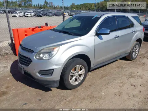 2016 Chevrolet Equinox Ls VIN 2GNALBEK7G1117405 фото 2