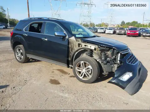 2GNALDEK6G1183360 — 2016 Chevrolet Equinox, Передняя часть справа, фото до ремонта