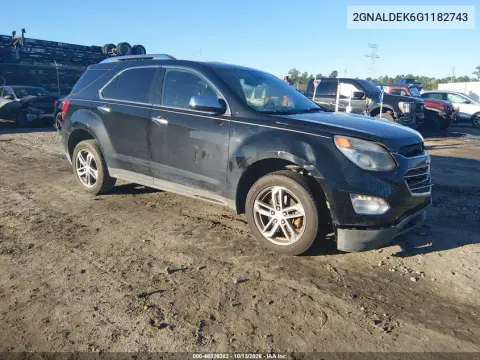 2GNALDEK6G1182743 — 2016 Chevrolet Equinox, Передняя часть, фото до ремонта