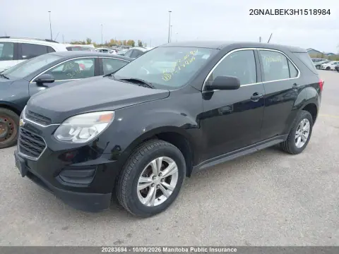 2017 Chevrolet Equinox Ls VIN 2GNALBEK3H1518984 фото 3