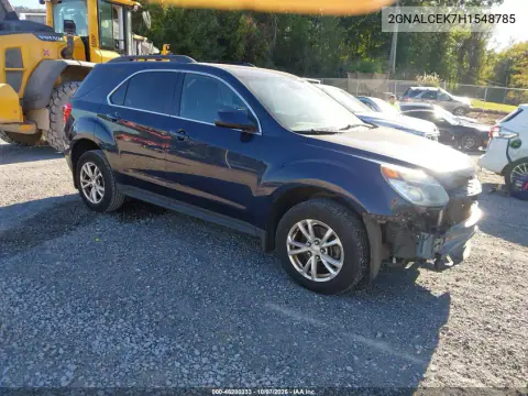 2GNALCEK7H1548785 — 2017 Chevrolet Equinox, Передняя часть, фото до ремонта
