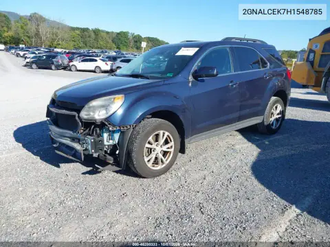 2017 Chevrolet Equinox Lt VIN 2GNALCEK7H1548785 фото 3