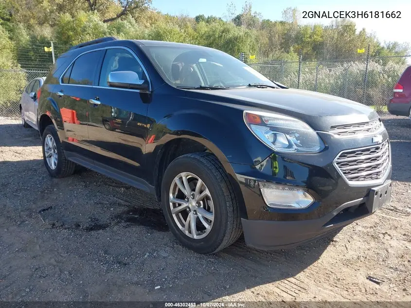 2017 Chevrolet Equinox Lt VIN 2GNALCEK3H6181662 фото 2