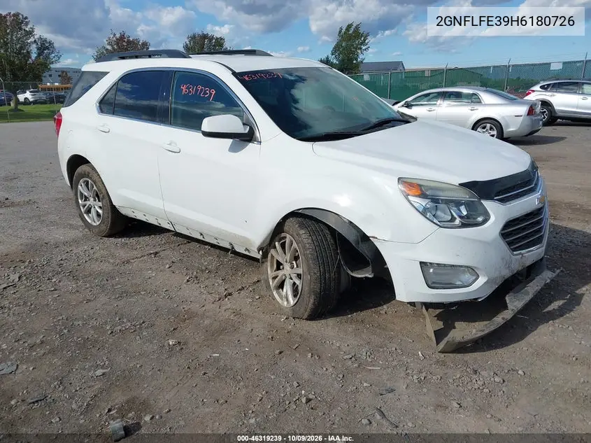 2017 Chevrolet Equinox Lt VIN 2GNFLFE39H6180726 фото 2
