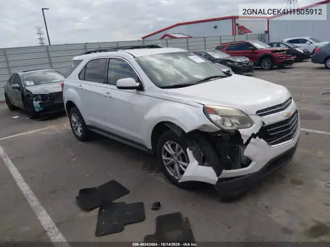 2GNALCEK4H1505912 — 2017 Chevrolet Equinox, Передняя часть, фото до ремонта