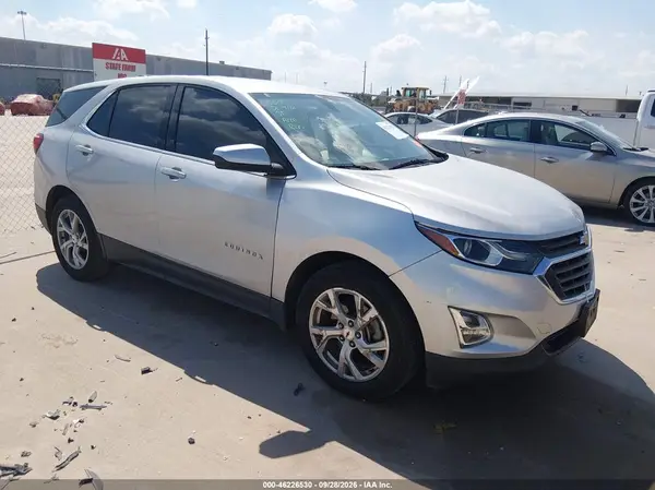 3GNAXKEX4JS554628 — 2018 Chevrolet Equinox, Передняя часть слева (Left Front), фото до ремонта