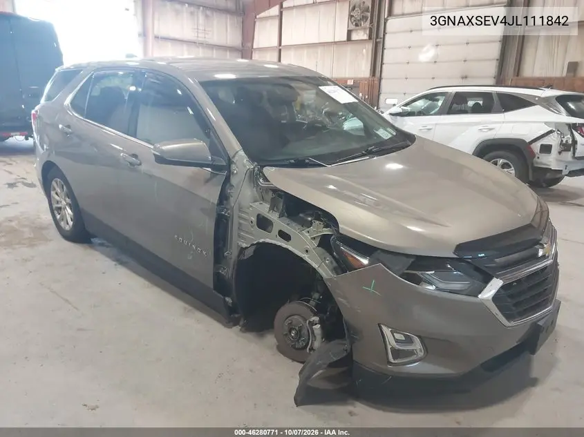 2018 Chevrolet Equinox Lt VIN 3GNAXSEV4JL111842 фото 2