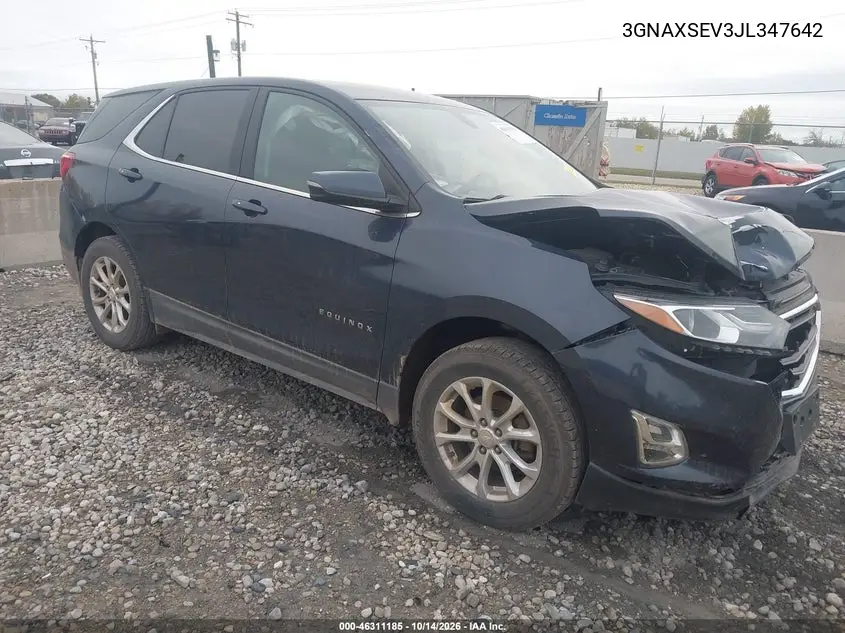 3GNAXSEV3JL347642 — 2018 Chevrolet Equinox, фото 2 с аукциона IAAI, Повреждения со всех сторон