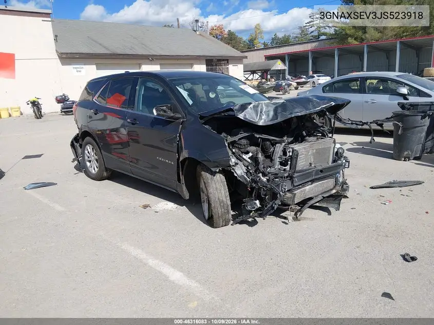 2018 Chevrolet Equinox Lt VIN 3GNAXSEV3JS523918 фото 1