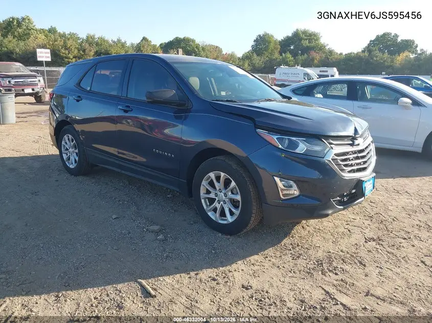 2018 Chevrolet Equinox Ls VIN 3GNAXHEV6JS595456 фото 2