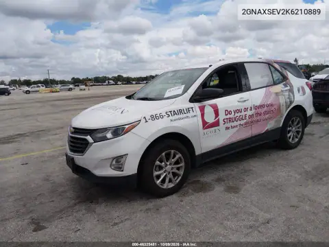 2019 Chevrolet Equinox Ls VIN 2GNAXSEV2K6210889 фото 2