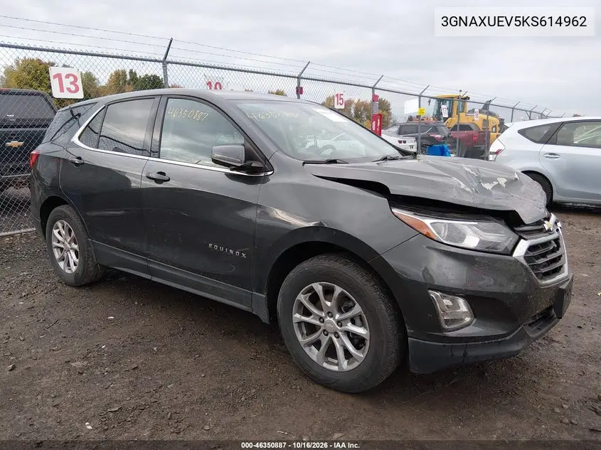 3GNAXUEV5KS614962 — 2019 Chevrolet Equinox, фото 2 с аукциона IAAI 18.10.2026, Передняя часть