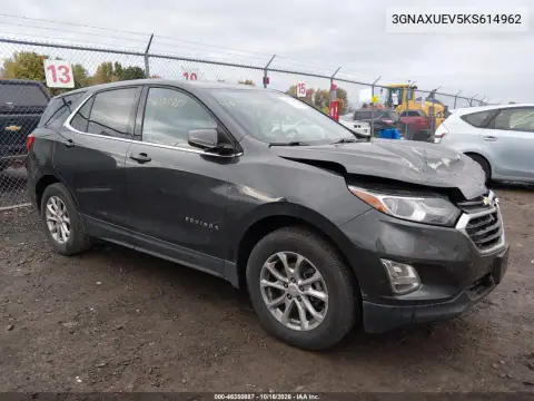 3GNAXUEV5KS614962 — 2019 Chevrolet Equinox, Передняя часть, фото до ремонта