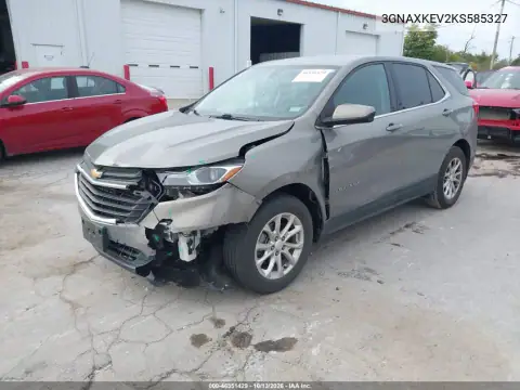 3GNAXKEV2KS585327 — 2019 Chevrolet Equinox, фото 3 с аукциона IAAI, Передняя часть