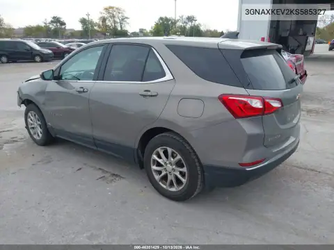 3GNAXKEV2KS585327 — 2019 Chevrolet Equinox, фото 4 с аукциона IAAI, Передняя часть