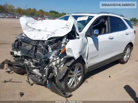 2020 Chevrolet Equinox Awd Premier 1.5L Turbo VIN 3GNAXXEV4LS680924 фото 2