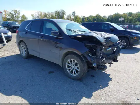 2GNAXUEV7L6137113 — 2020 Chevrolet Equinox, Передняя часть, фото до ремонта