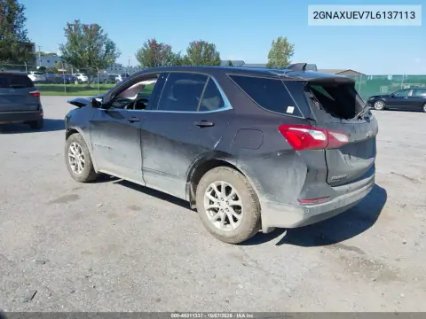 2020 Chevrolet Equinox Awd Lt 1.5L Turbo VIN 2GNAXUEV7L6137113 фото 3